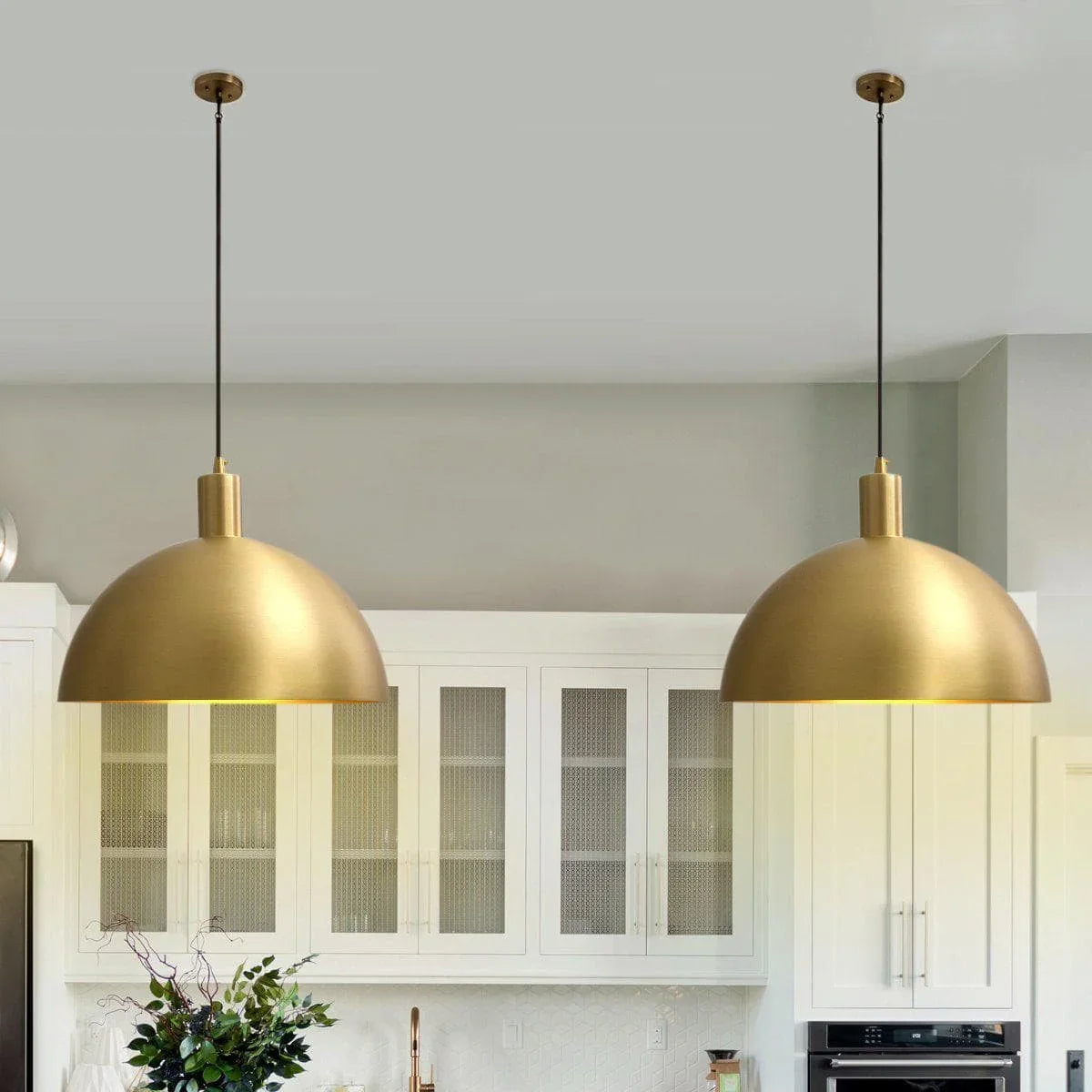 Metavaya Pendant lamp Dia 35cm x H 30cm / Brass Shelby Mod Pendant Lamp 323232401439 M2022101202-1