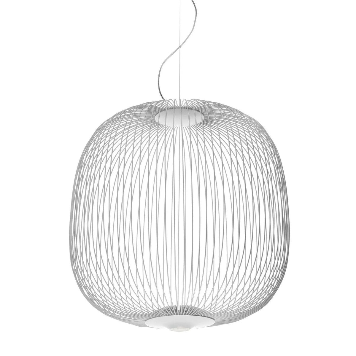 Metavaya Chandelier Dia 52cm x H 53cm / White / Warm White Spokes Suspension Lamp 323232415887 D-202112100001-11