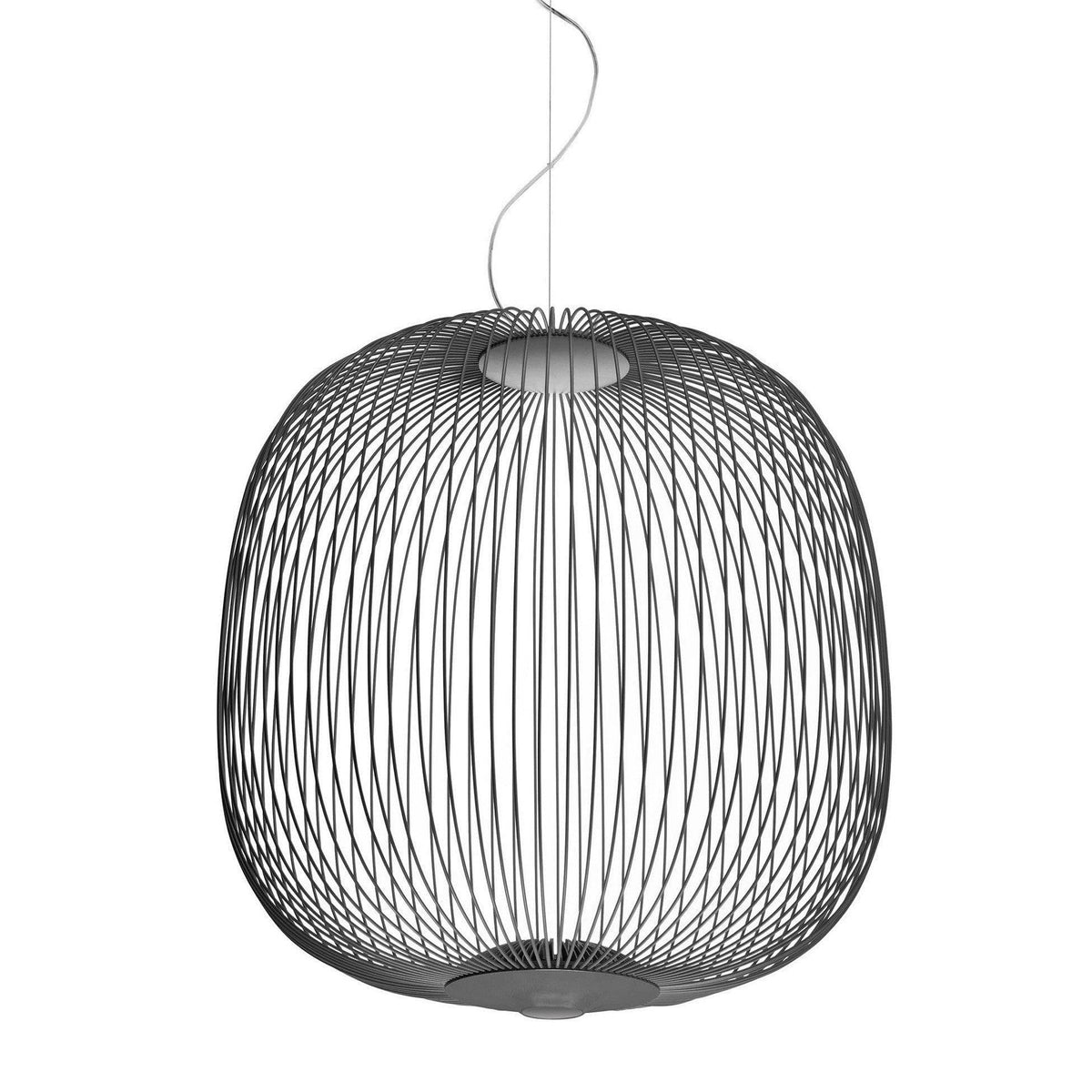 Metavaya Chandelier Dia 52cm x H 53cm / Black / Warm White Spokes Suspension Lamp 323232415863 D-202112100001-9