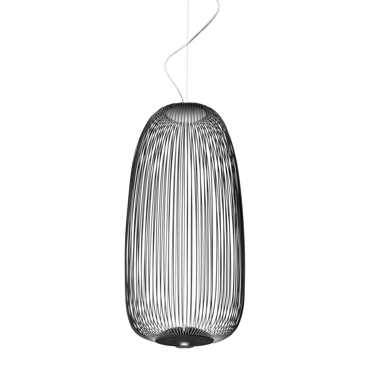 Metavaya Chandelier Dia 32cm x H 72cm / Black / Warm White Spokes Suspension Lamp 323232415764 D-202112100001-1