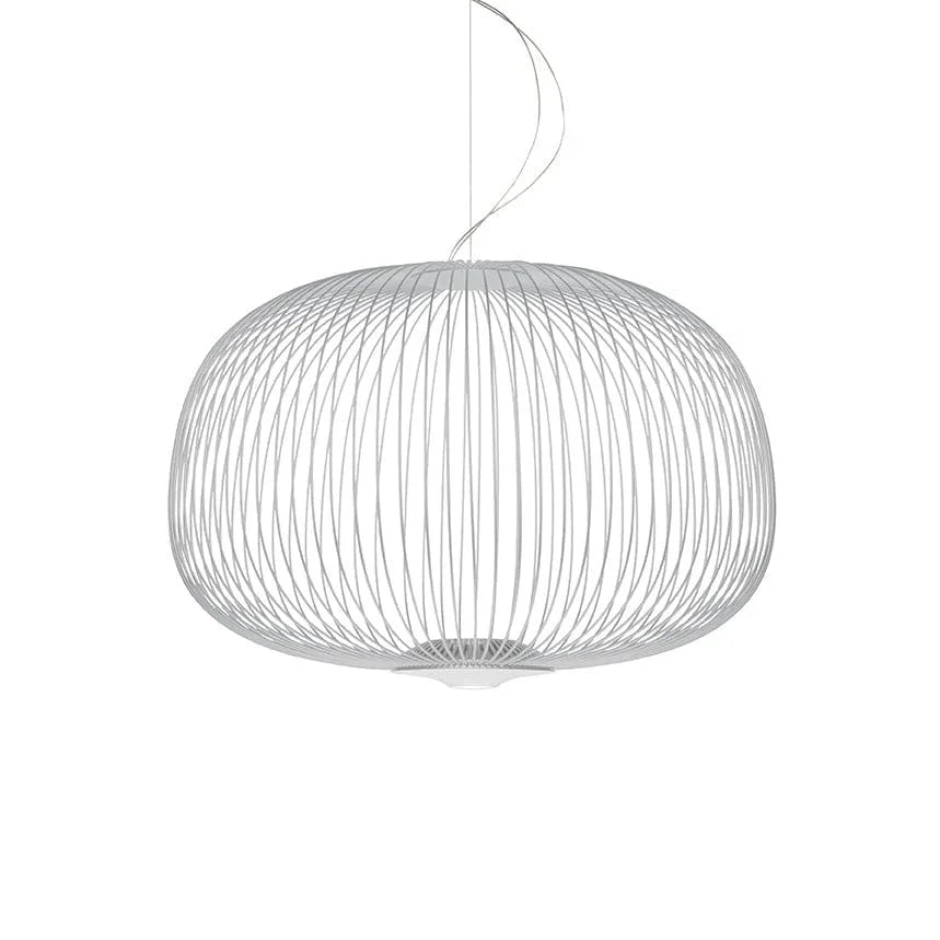 Metavaya Chandelier Dia 62cm x H 42cm / White / Warm White Spokes Suspension Lamp 323232415962 D-202112100001-19