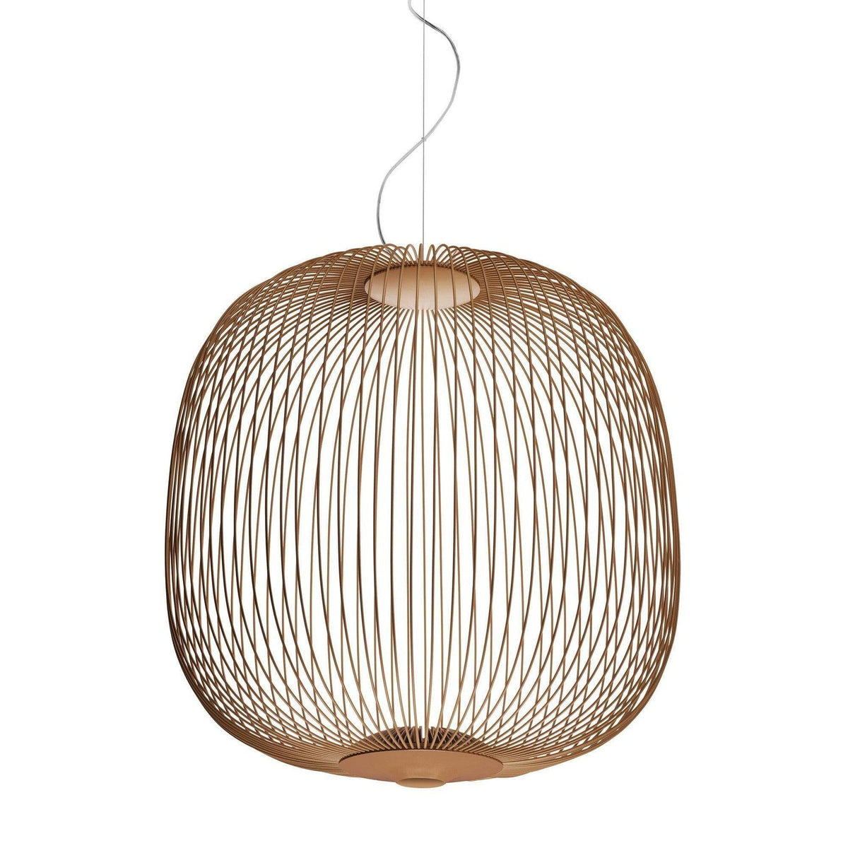 Metavaya Chandelier Dia 52cm x H 53cm / Copper / Warm White Spokes Suspension Lamp 323232415900 D-202112100001-13