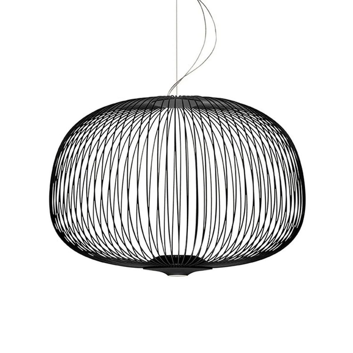 Metavaya Chandelier Dia 62cm x H 42cm / Black / Warm White Spokes Suspension Lamp 323232415948 D-202112100001-17