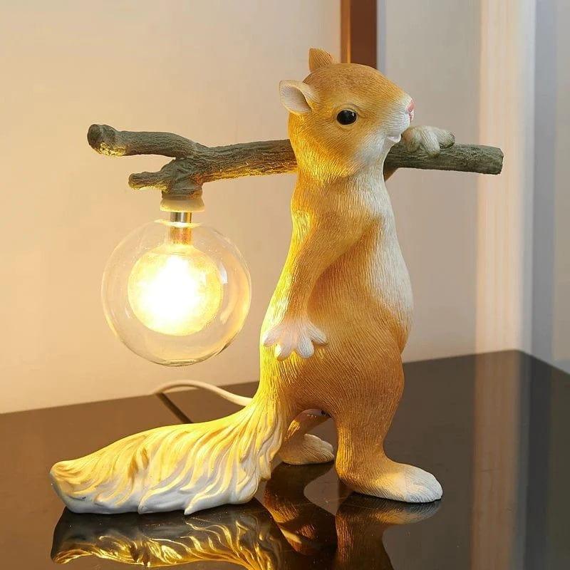 Metavaya Table lamp Dia 25cm x H 25cm / Yellow / US plug Squirrel Table Lamp 822706698639 M2022092106-1 Purchase Squirrel Table Lamp Online