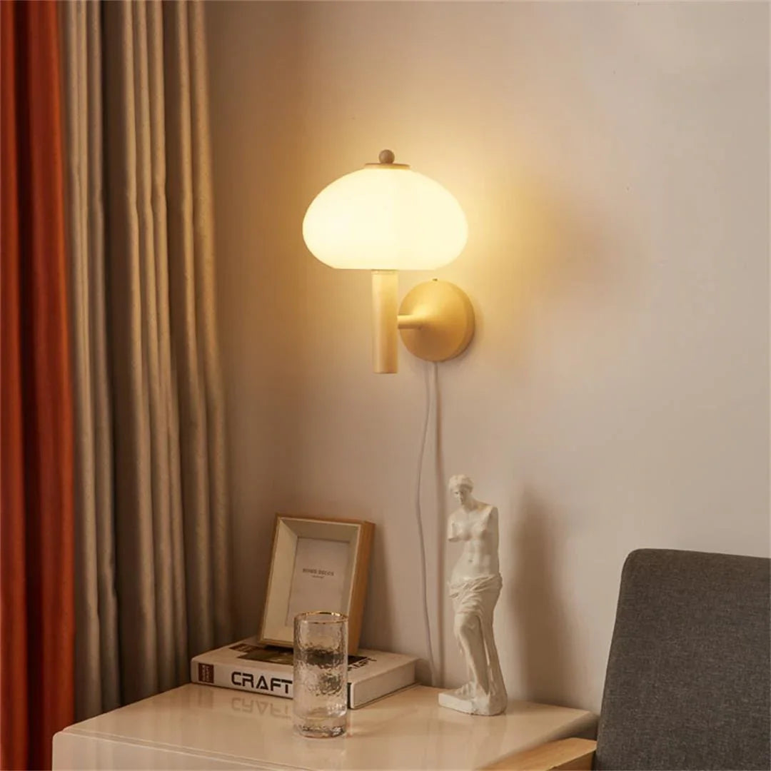 Metavaya Wall lamp Dia 18cm x H 25cm / Light brown Steinhauer Sconce 323232418741 M2022100804-1 Steinhauer Sconce & Metal Wall Lamps