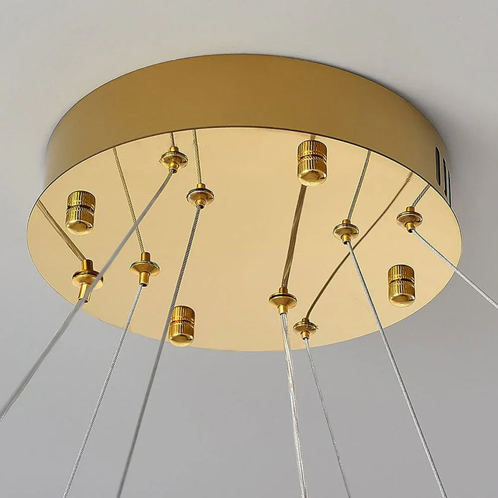 Metavaya Chandelier Stella LED Chandelier Stella LED Chandelier | Ring Crystal Chandelier