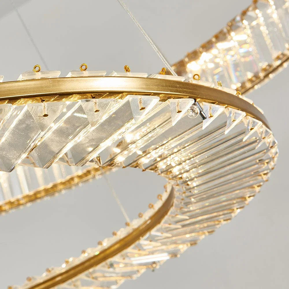 Metavaya Chandelier Stella LED Chandelier Stella LED Chandelier | Ring Crystal Chandelier