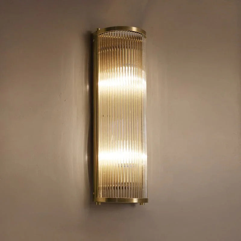 Metavaya Wall lamp Striped Glass Sconce