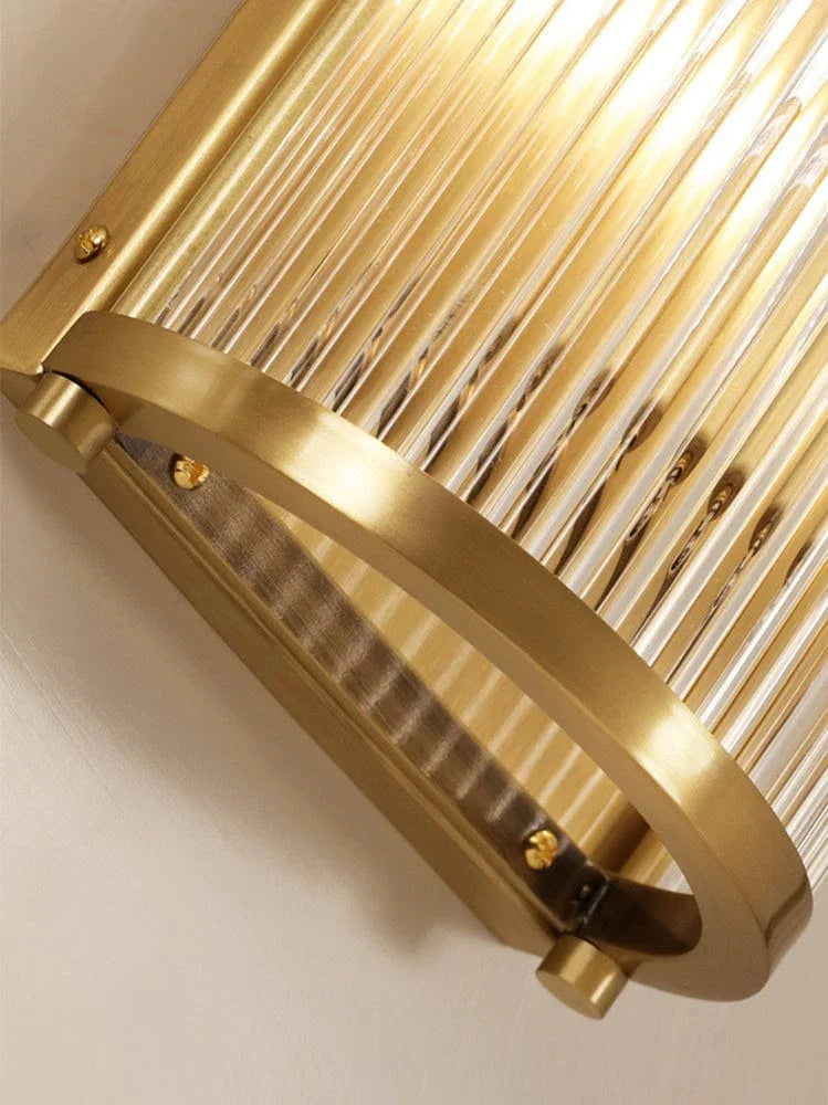 Metavaya Wall lamp Striped Glass Sconce