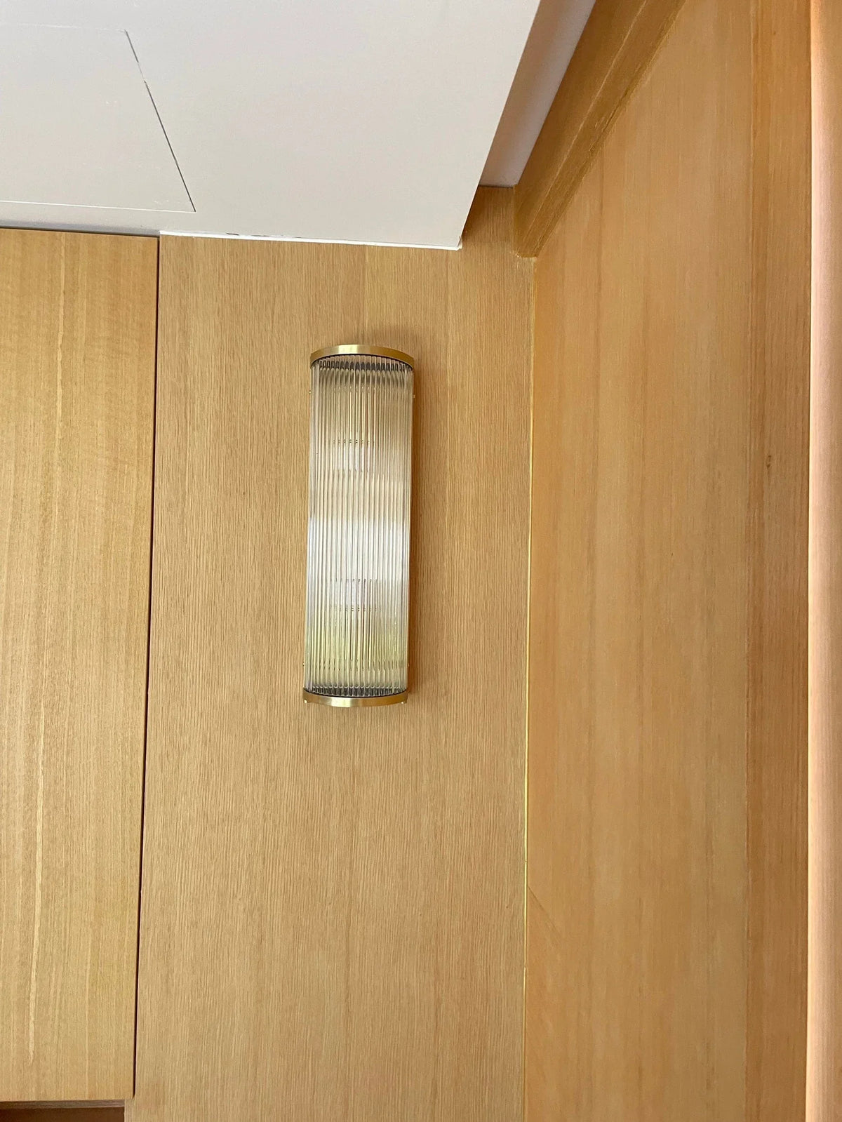 Metavaya Wall lamp Striped Glass Sconce