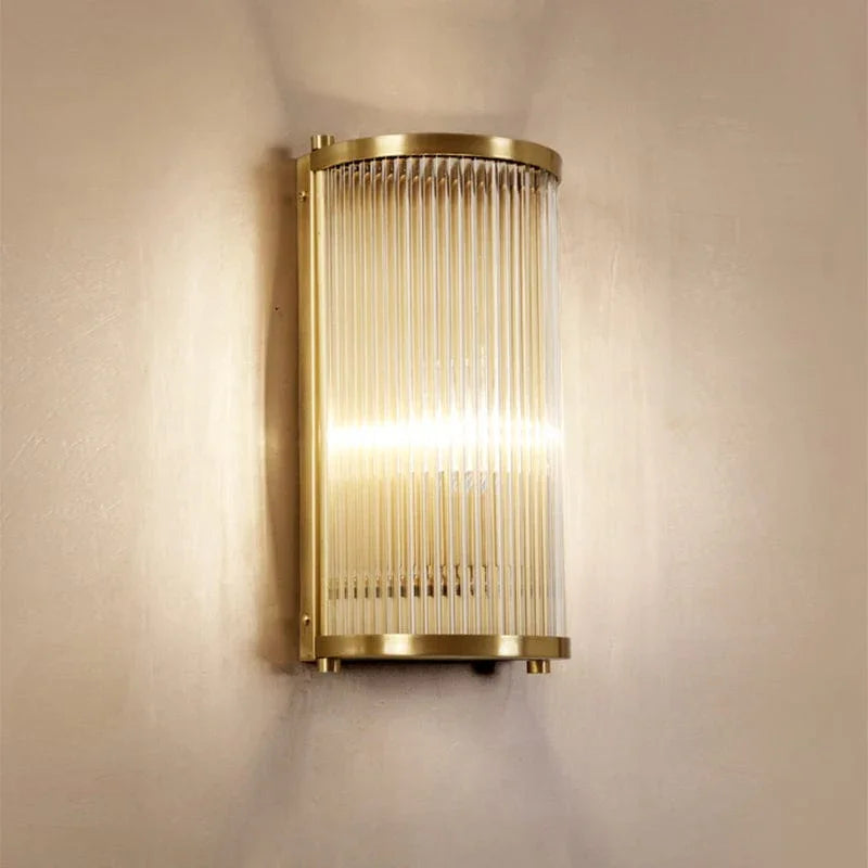 Metavaya Wall lamp Striped Glass Sconce