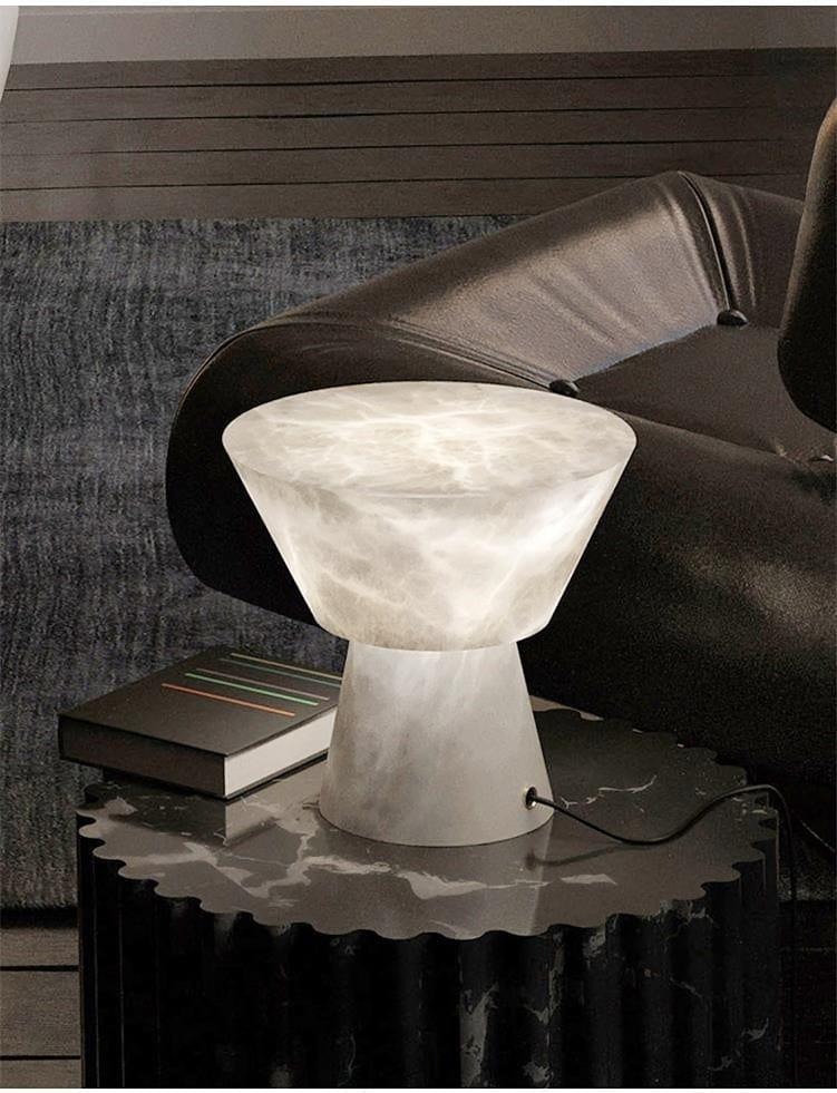 Metavaya Table lamp Tambourine Shape Cloud Stone Table Lamp Tambourine Shape Cloud Stone Table Lamp