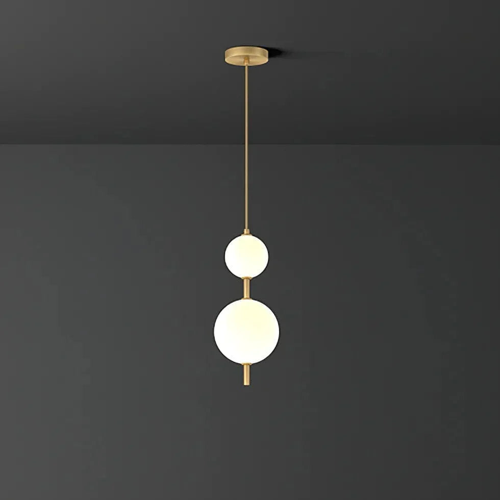 Metavaya Pendant lamp Dia 15cm x H 38cm / Gold / Warm White Vertical Globe Pendant Lamp 122266101212 M2022092605-1
