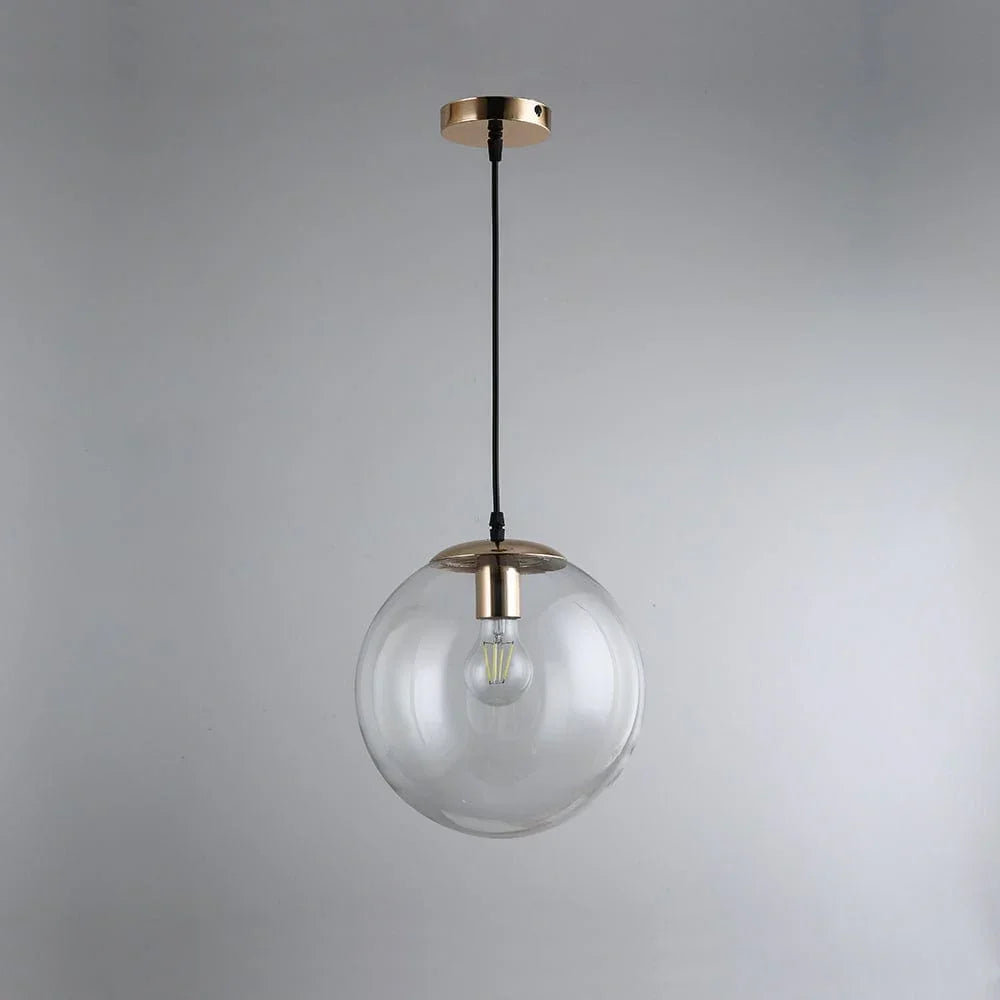 Metavaya Pendant light Dia 15cm x H 15cm / French gold Zeno globe Pendant light 653733644234 D202112160005-3