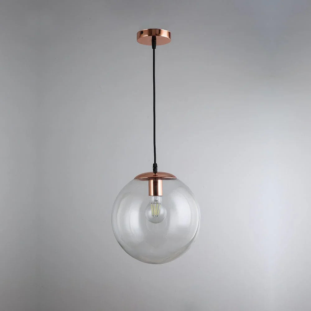Metavaya Pendant light Dia 15cm x H 15cm / Rose gold Zeno globe Pendant light 653733644234 D202112160005-2