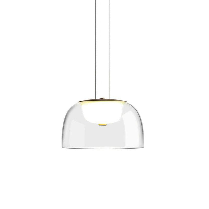 Metavaya Pendant lamp Dia 22cm x H 13cm / ∅ 8.66″ x H 5.12″ / Clear / Warm White Clifton Glass Pendant Lamp 662668906263 M2024011304-2 Clifton Glass Pendant Lamp Sale