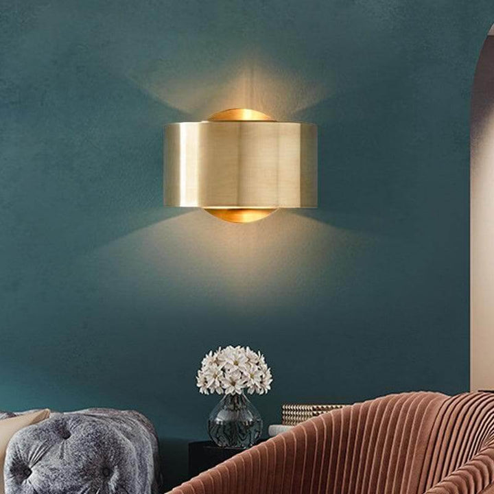 Metavaya Wall lamp Brass Drum Wall Lamp Bronze Drum Wall Lamp | Discount Sale