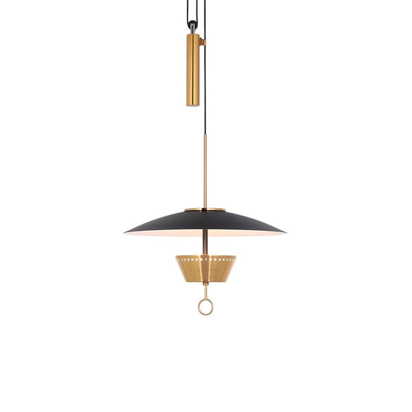 Metavaya Pendant lamp Dia 40cm x H 150cm / ∅ 15.7″ x H 59″ / Black&Gold / Warm Light Gaetano Pendant Lamp 662668906041 M2024011201-1 Gaetano Pendant Lamp | Special Sale