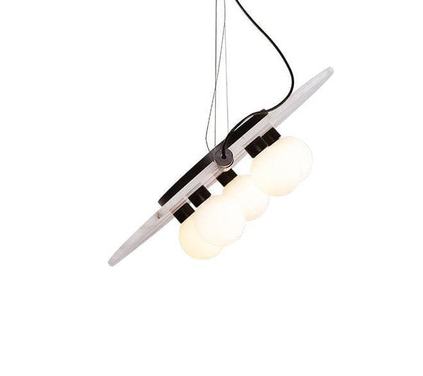 Metavaya Pendant Lamp Dia 51cm × H 150cm / ∅ 20″ × H 59" / Black + White Magma Pendant Lamp 6938617814755 M2023111405-1