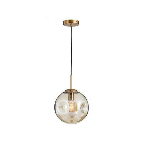 Metavaya Pendant light Dia 18cm x H 21cm / ∅ 7.1″ x H 8.3″ / Amber Dimpley Pendant Light 6938617816681 M2023112602-2