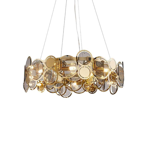 Metavaya Chandelier Adrianna Glass Round Chandelier