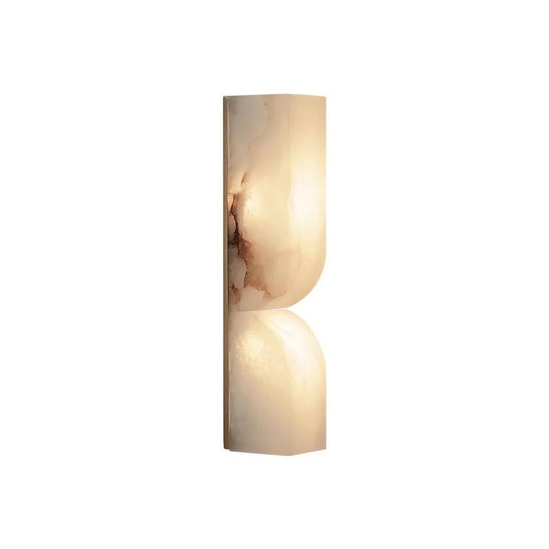 Alabaster Essence Rectangle Wall Sconce | Metavaya