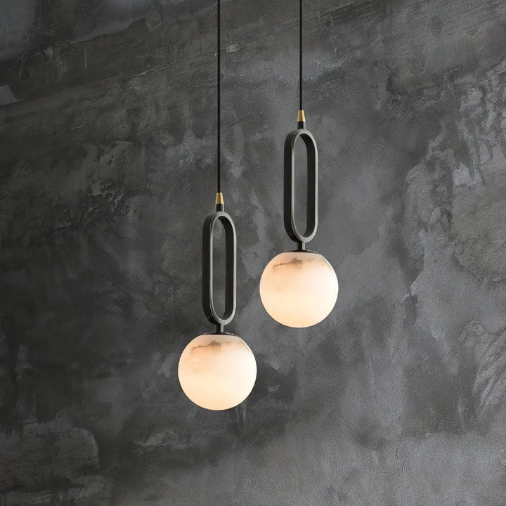 Alabaster Ball Pendant Lamp – Metavaya