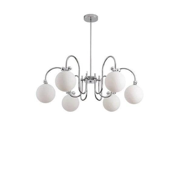 Metavaya Chandelier 4 head   Dia 62cm x H 48cm / chrome Carisa Chandelier 6938617782047 M2023092701-1