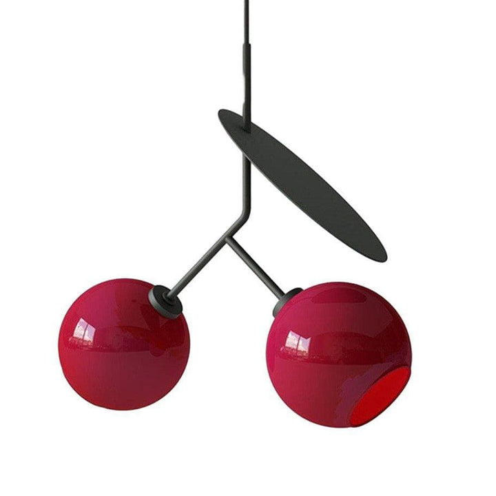 Metavaya Pendant light Dia 50cm x H 50cm / Φ 19.7″ x H 19.6″ / Black/Red / Warm Light Cherry Pendant Light 662668846989 M2023122504-6 Cherry Chandelier | Special Sale