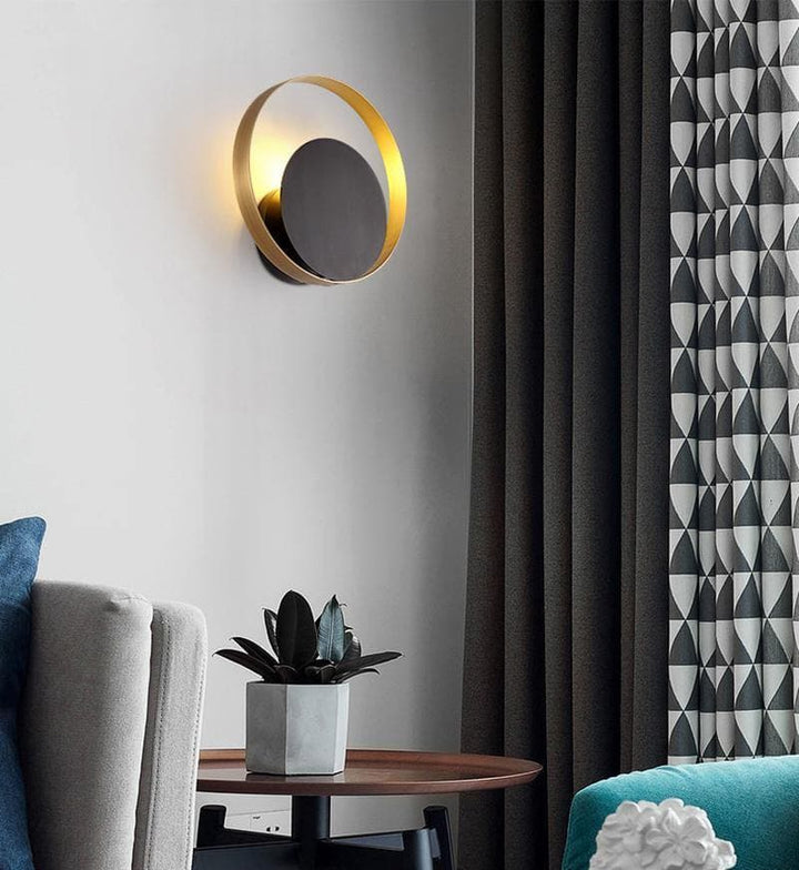 Metavaya Wall lamp Circle Wall Lamp Circle Wall Lamp | Bronze Wall Lamp