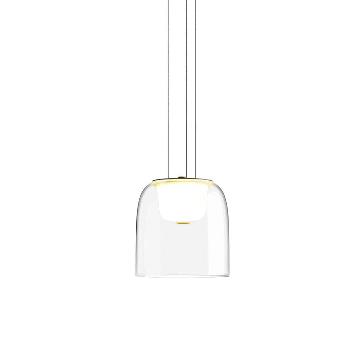 Metavaya Pendant lamp Dia 16cm x H 17cm / ∅ 6.3″ x H 6.69″ / Clear / Warm White Clifton Glass Pendant Lamp 662668906256 M2024011304-1 Clifton Glass Pendant Lamp Sale