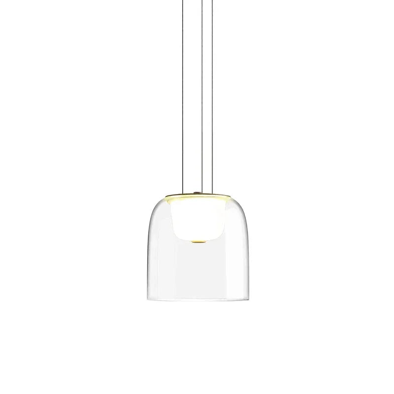 Metavaya Pendant lamp Dia 16cm x H 17cm / ∅ 6.3″ x H 6.69″ / Clear / Warm White Clifton Glass Pendant Lamp 662668906256 M2024011304-1 Clifton Glass Pendant Lamp Sale