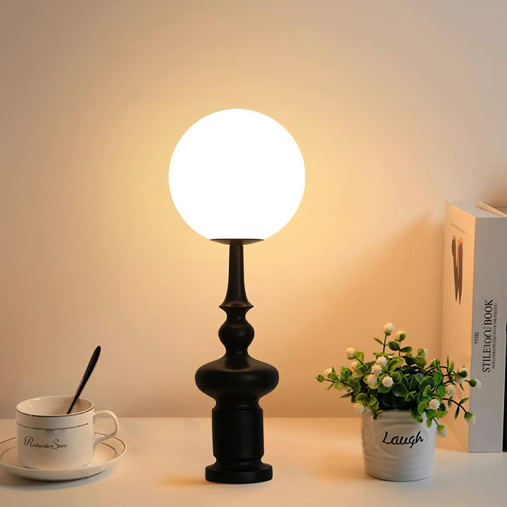 Metavaya Table Lamp Dia 25cm x H 68cm / ∅ 9.8″ x H 26.8″ / Black / US Plug Constance Table Lamp 662668901596 M2024010309-1 Constance Table Lamp | Discount Sale