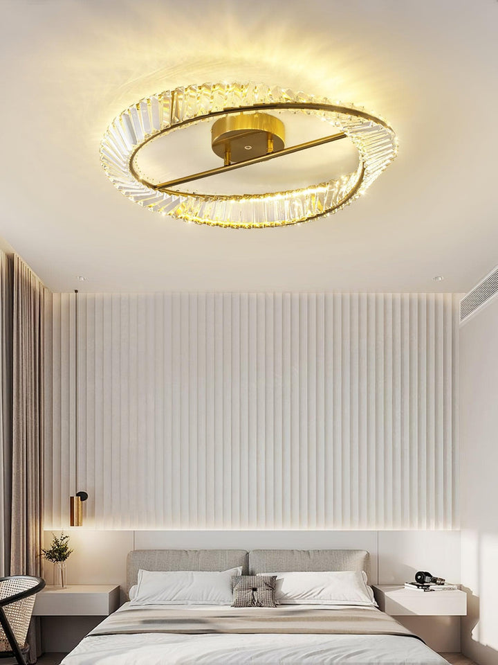 Metavaya Ceiling Lamp Crystal Rings Ceiling Lamp