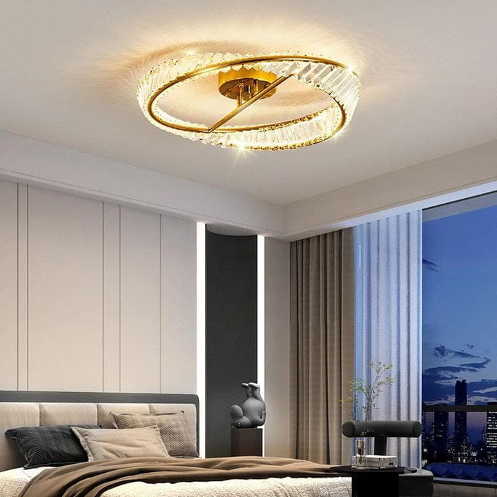 Metavaya Ceiling Lamp Crystal Rings Ceiling Lamp