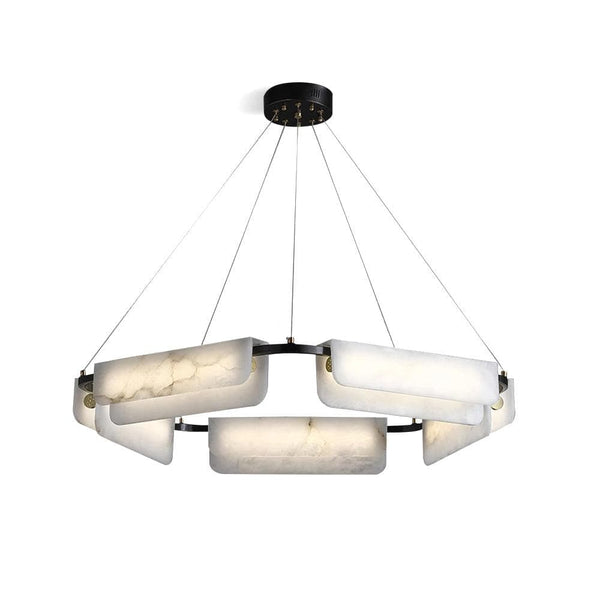 Metavaya Chandelier Delia Alabaster Chandelier Brass Delia Alabaster Chandelier