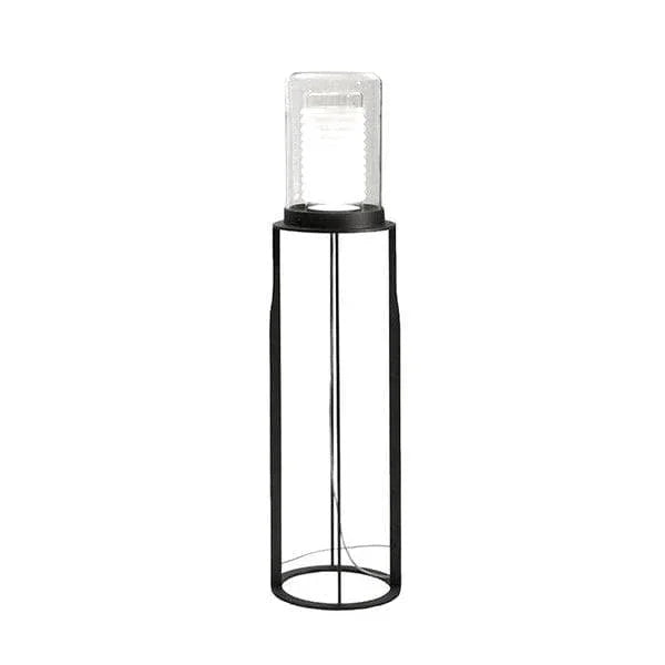 Metavaya Floor lamp Dia 32cm x H 135cm / ∅ 12.6″ x H 53.1″ / Black / Warm Light Dual Cylinder Glass Floor Lamp 6938617803865 M2023102603-1