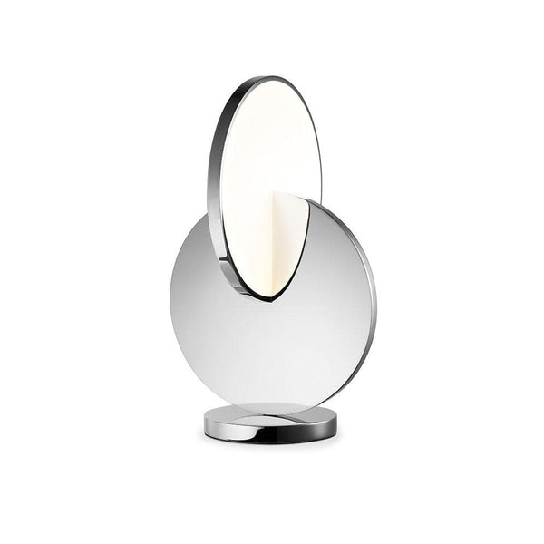 Metavaya Table lamp Dia 18cm x H 30cm / ∅ 7.1″ x H 11.8″ / Chrome / Warm White Eclipse table lamp 6938617803674 M2023102601-2