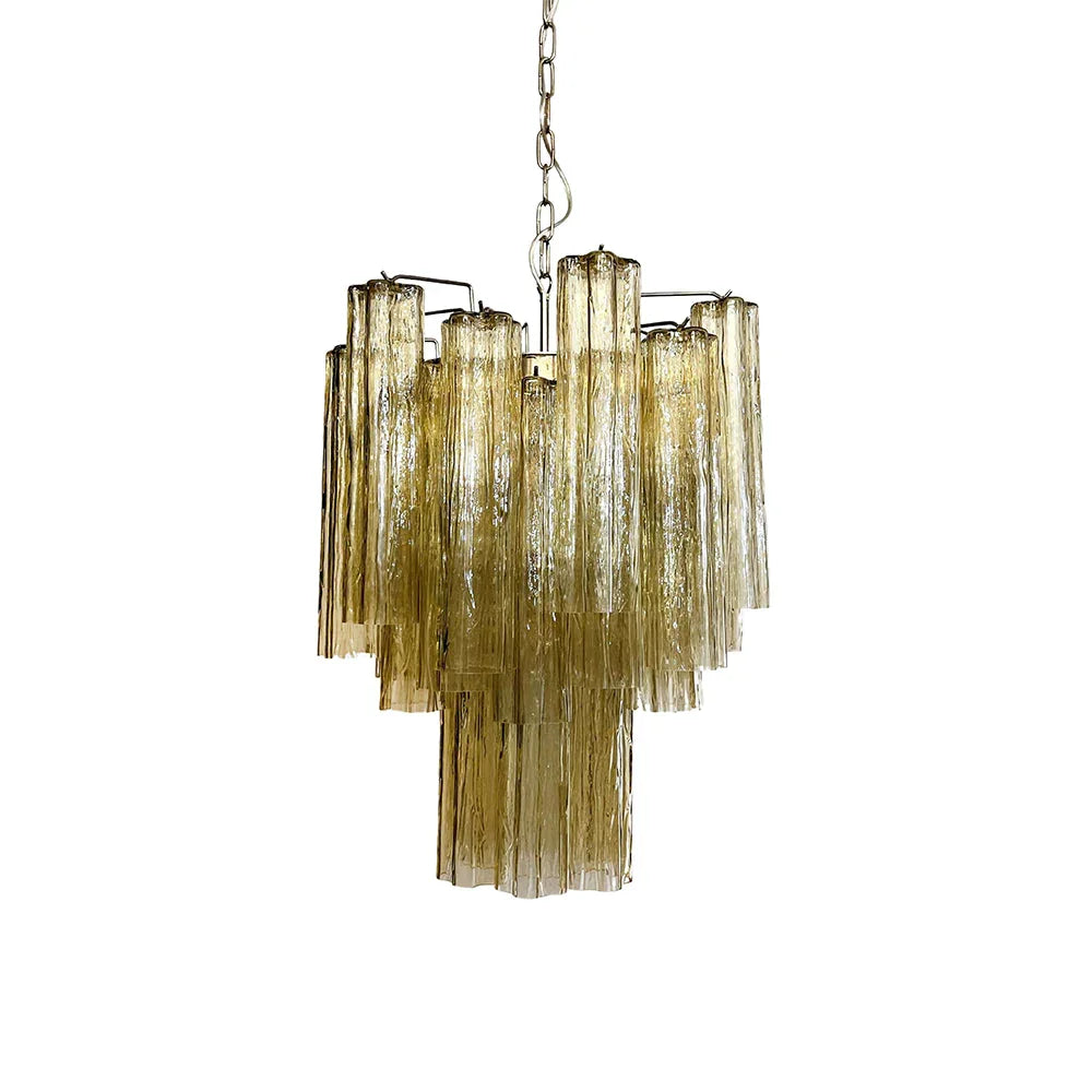 Fantastic Amber Tube Chandelier | Metavaya