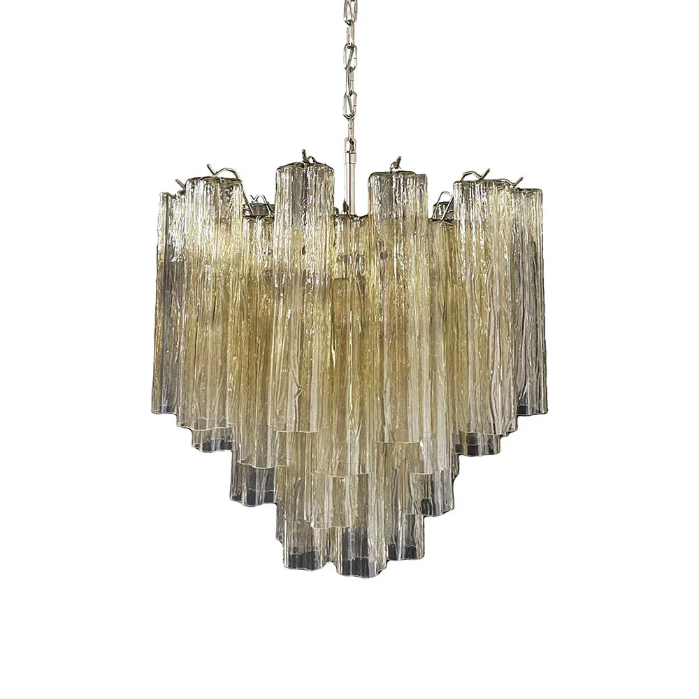 Fantastic Amber Tubes Chandelier | Metavaya