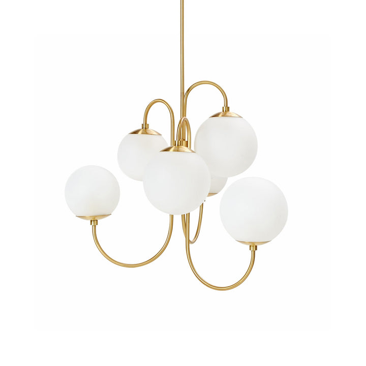 Metavaya Chandelier Dia 79cm x H 63cm / Golden Gooseneck Chandelier 653733214536 202112109-1 Shop Gooseneck Chandelier Online