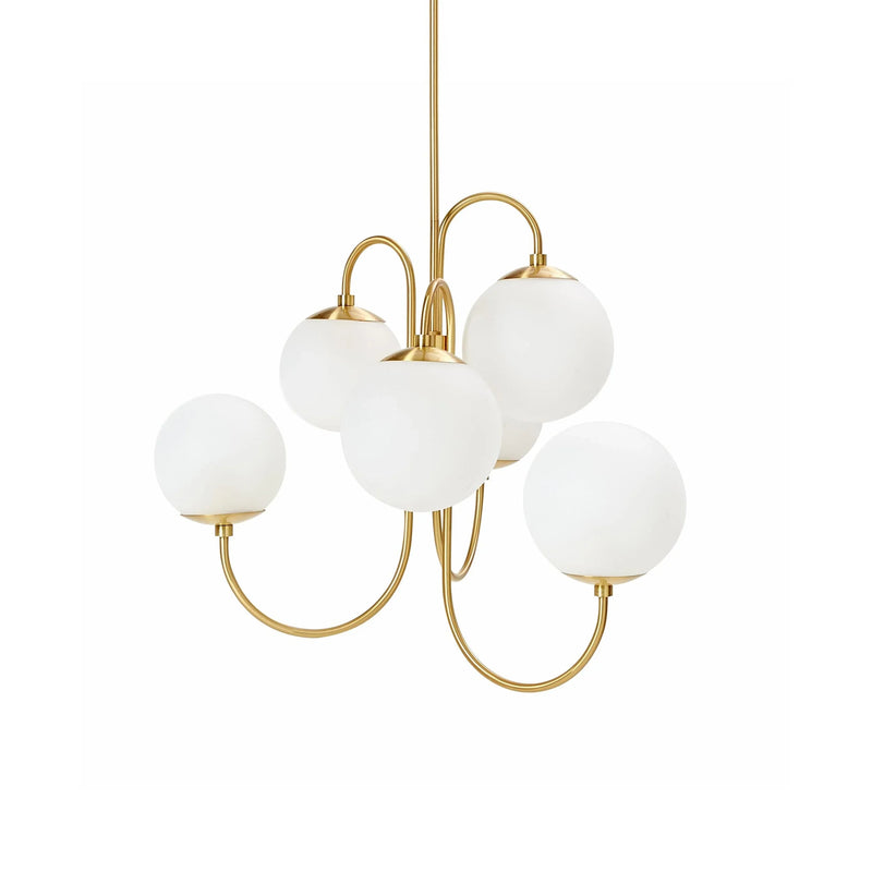 Metavaya Chandelier Dia 79cm x H 63cm / Golden Gooseneck Chandelier 653733214536 202112109-1 Shop Gooseneck Chandelier Online