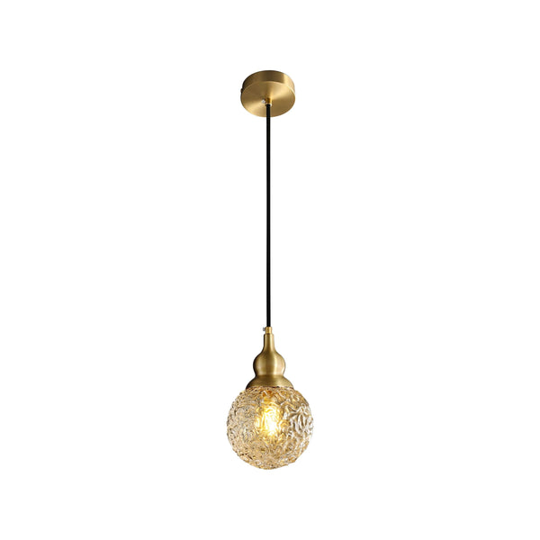 Metavaya Pendant lamp Dia 10cm × H 19cm / Gold Gourd Glass Pendant Lamp 129601752658 M2023042503-1