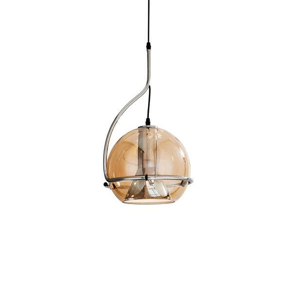 Metavaya Pendant Lamp Dia 26cm x H 52cm / ∅ 10.2″ x H 20.4″ / Silver+Amber Halo Pendant Lamp 6938617817138 M2023112803-1