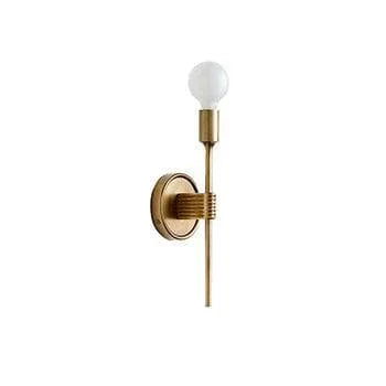 Metavaya Wall lamp Dia 12cm x H 35cm / copper Griffin Burnished Brass Wall Sconce Light 6938617781958 M2023092505-1