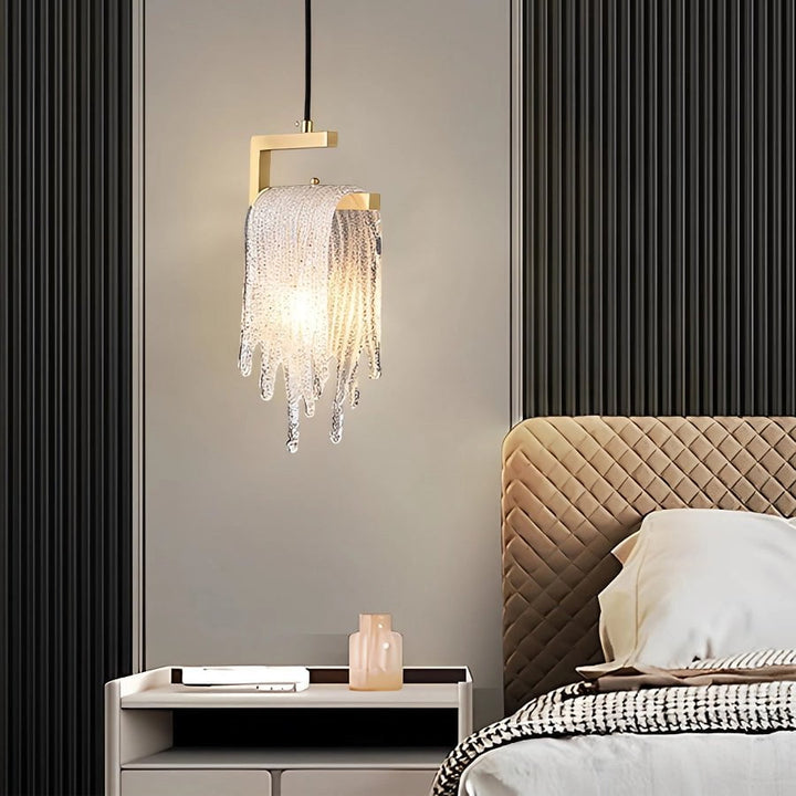 Metavaya Pendant light Dia 21cm x H 30cm / ∅ 8.3″ x H 11.8″ / Brass&Glass Kristy Pendant Light 662668906164 M2024011301-1 Christie Pendant Lamp | Discount Sale