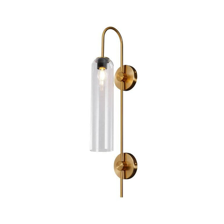 Metavaya Wall light W 18cm x H 70cm / W 7.1″ x H 27.6″ / Clear Long Tube Glass Wall Light 662668825540 M2023121204-2 Long Tube Glass Wall Light Sale