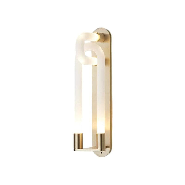 Metavaya Wall lamp Dia 14cm x H 45cm / ∅ 5.5″ x H 17.7″ / Gold / Warm White Loopi Wall Lamp 6938617812942 M2023110602-1