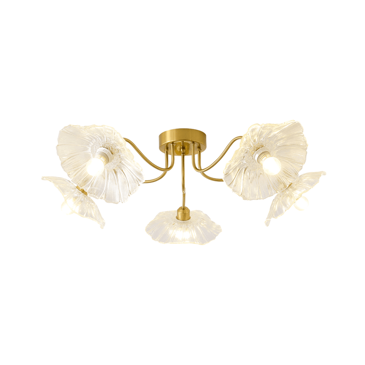 Metavaya Ceiling Lamp Lotus Leaf Glass Ceiling Lamp Lotus Leaf Glass Ceiling Lamp Sale