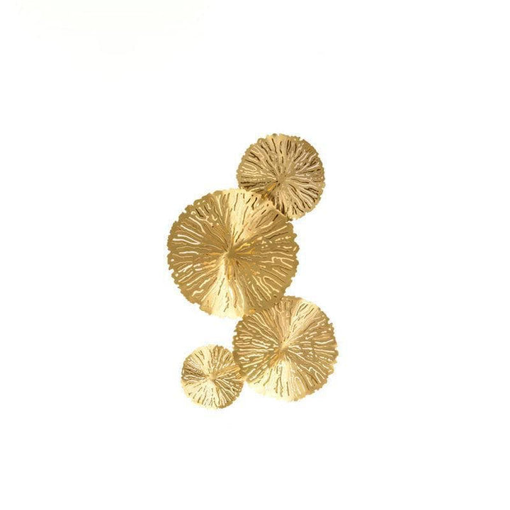 Metavaya Wall lamp Model A W 32cm x H 50cm / W 12.6″ x H 19.7″ / Gilded Lotus Leaf Wall Sconce 6938617820121 M2023121202-1 Lotus Leaf Wall Lamp | Discount Sale